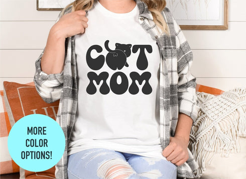 Cat Mom T-shirt, Funny Cat Shirt, Cat Mom Gift, Cute Shit Tee, Cat Mom Shirt, Cat Lover Tee, Kitty Walking T-shirt, Funny Kitty T-shirt